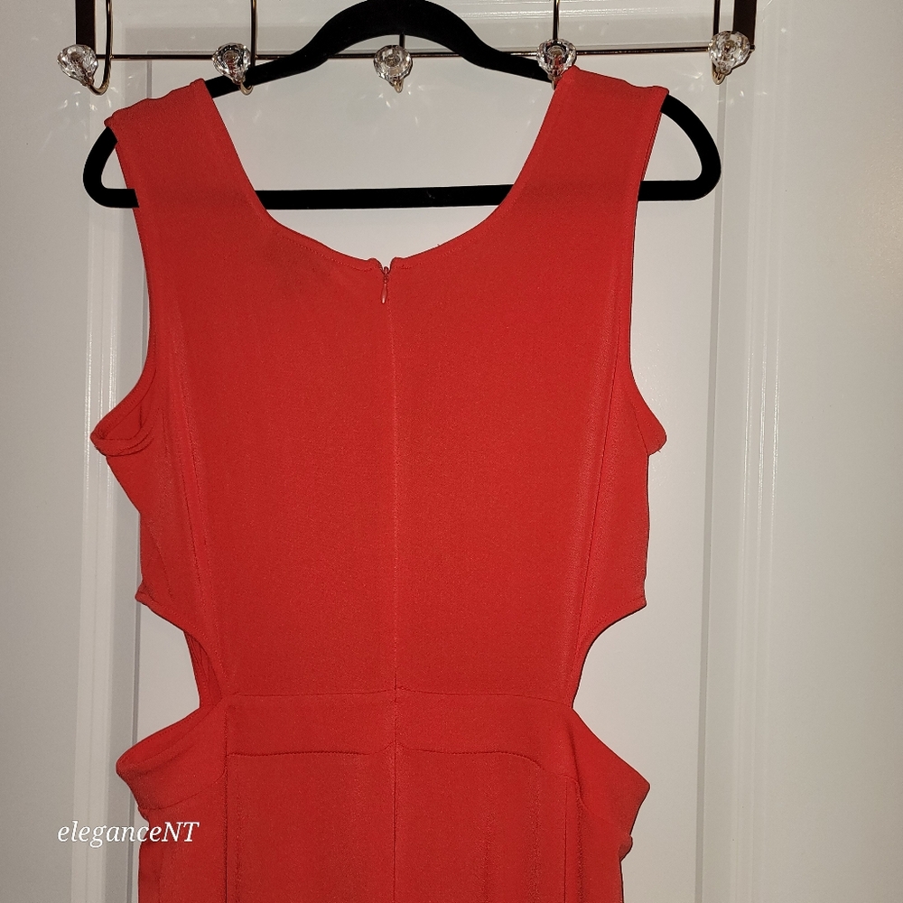 Bold Elements Orange Sleeveless Jumpsuit Sz: Large - Picture 9 of 12